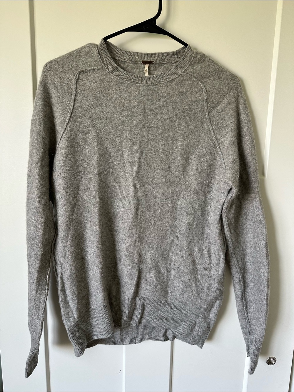 Free People Cashmere Heather Gray Crewneck Pullover